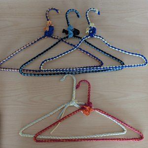 Vintage Fabric Clothing Hangers (set of 11)